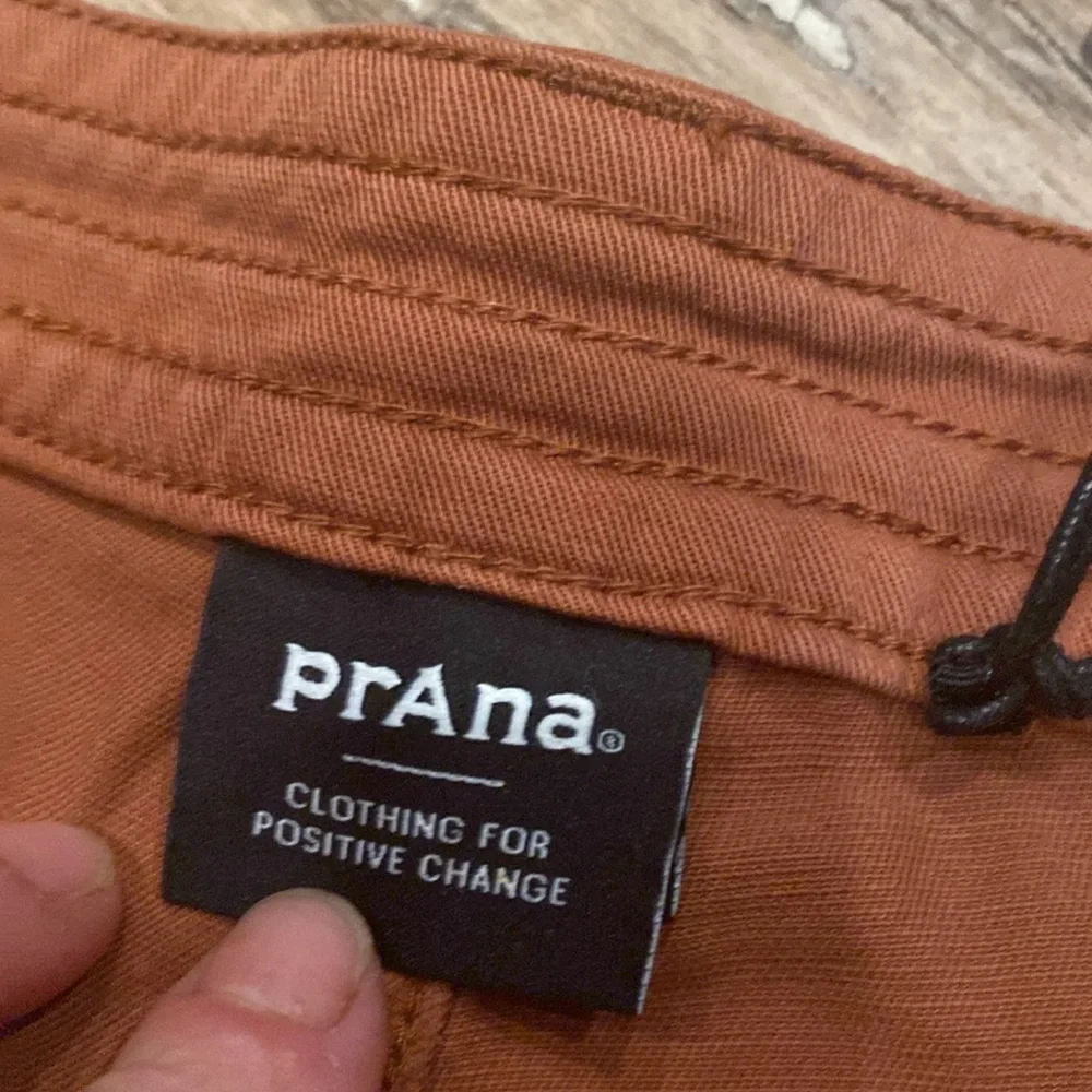 Prana rust colored fray shorts size 2 - Picture 5 of 11